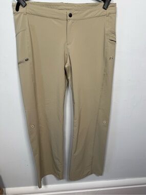 Road Runner Sports Korsa Women's Hiking Utility Pants Tan  Roll Up Legs Sz L